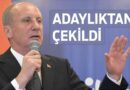 Muharrem İnce, Adaylıktan Çekildi