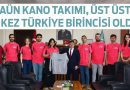 BAÜN Kano Takımı Türkiye Birincisi