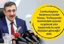 Yılmaz’dan Enflasyon Açıklaması