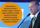 Erdoğan’dan Yeni Anayasa Çağrısı