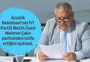 İYİ Partili Çakır Partisinden İstifa Etti