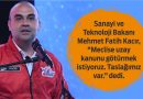 Uzay Kanunu İçin Hazırlıklar Başladı