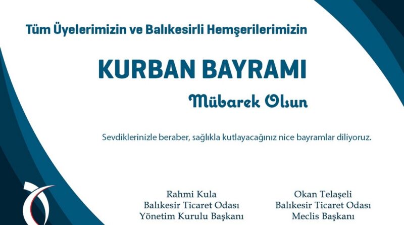 BTO’dan Bayram Mesajı